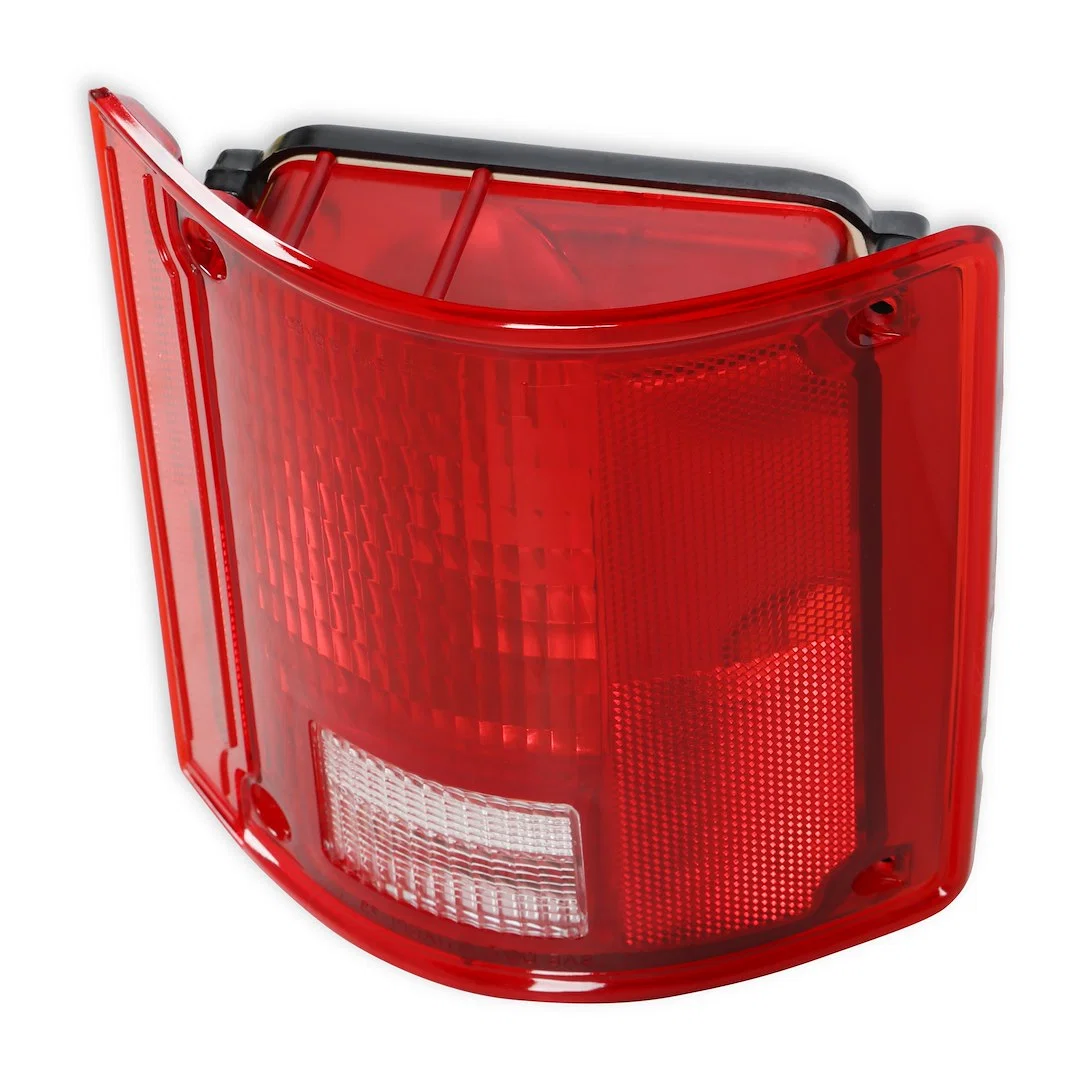 07-108 – HOLLEY Tail Light Lens, Red Lens With Clear Reverse Rectangular Single With Housing/ Mounti - view 3